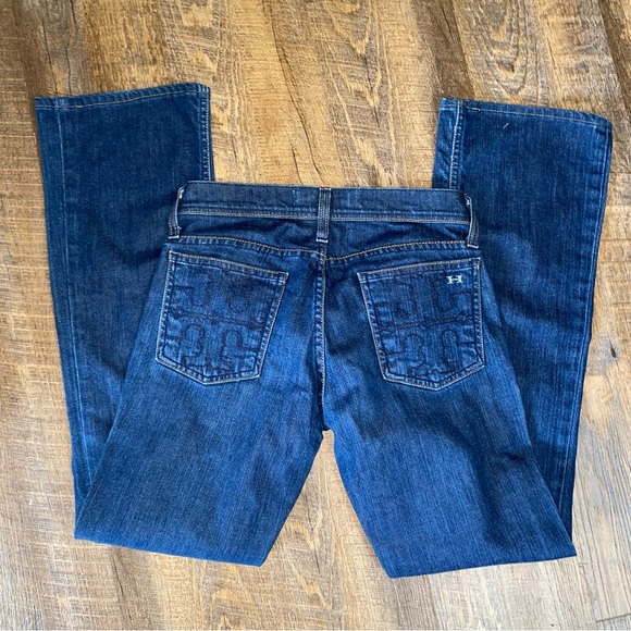 HABITUAL FOR TORY BY TRB DARK WASHED BOOT CUT LOW RISE SEXY JEANS SIZE 26 - Picture 2 of 10